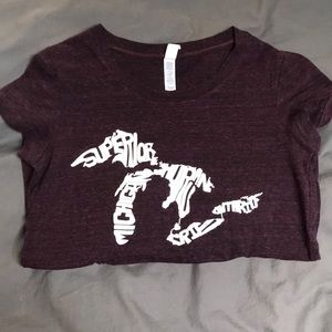 Dark Purple Great Lakes T shirt